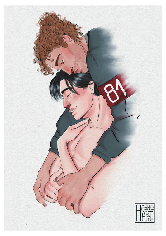 Print - Shane and Ilya Hug