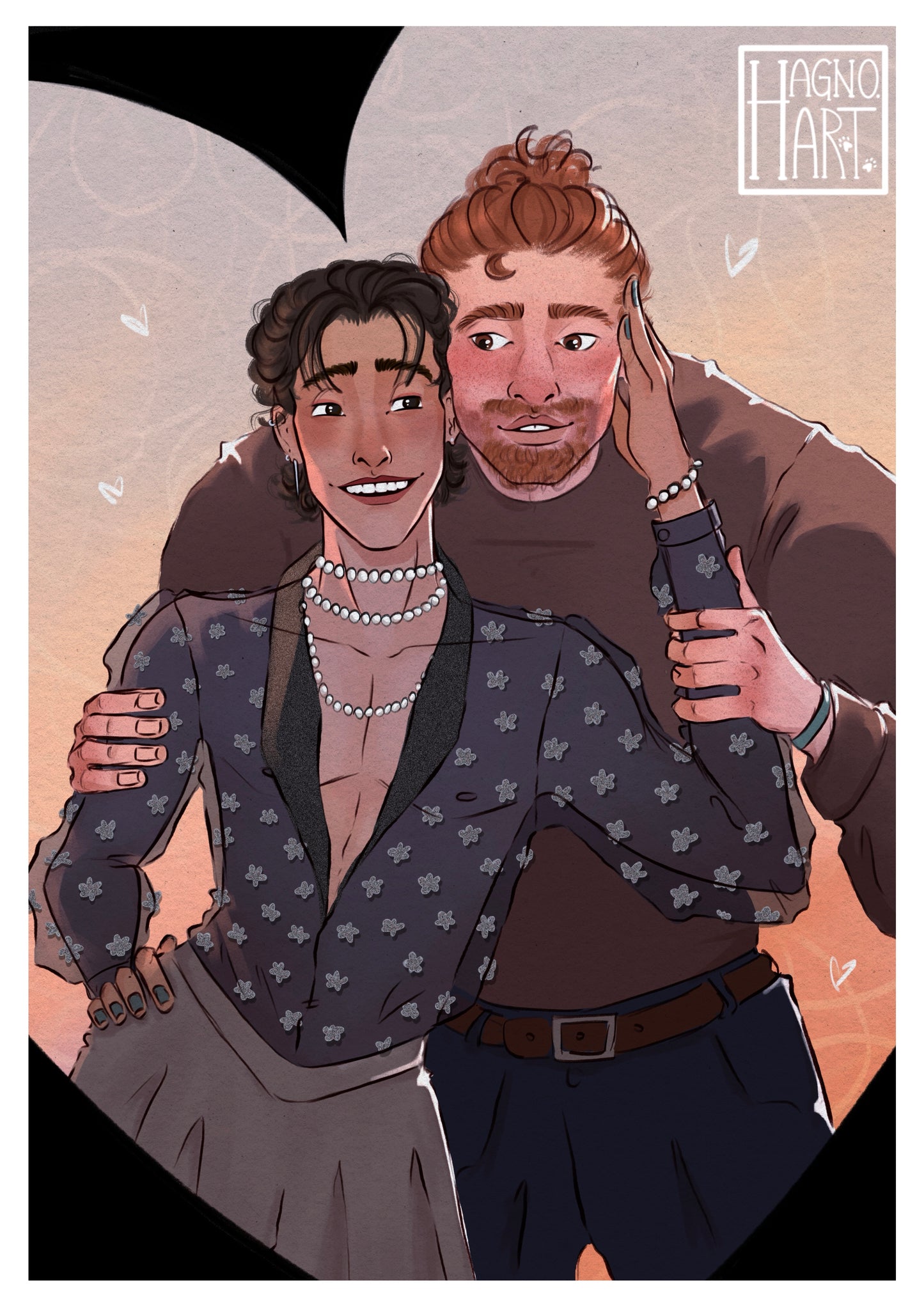 Print - Heart Ryan & Fabian