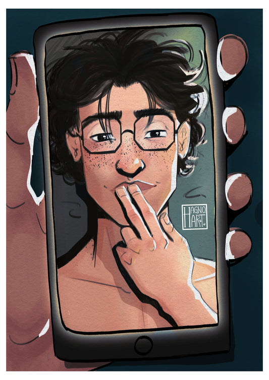 Print - Fingertips Kiss