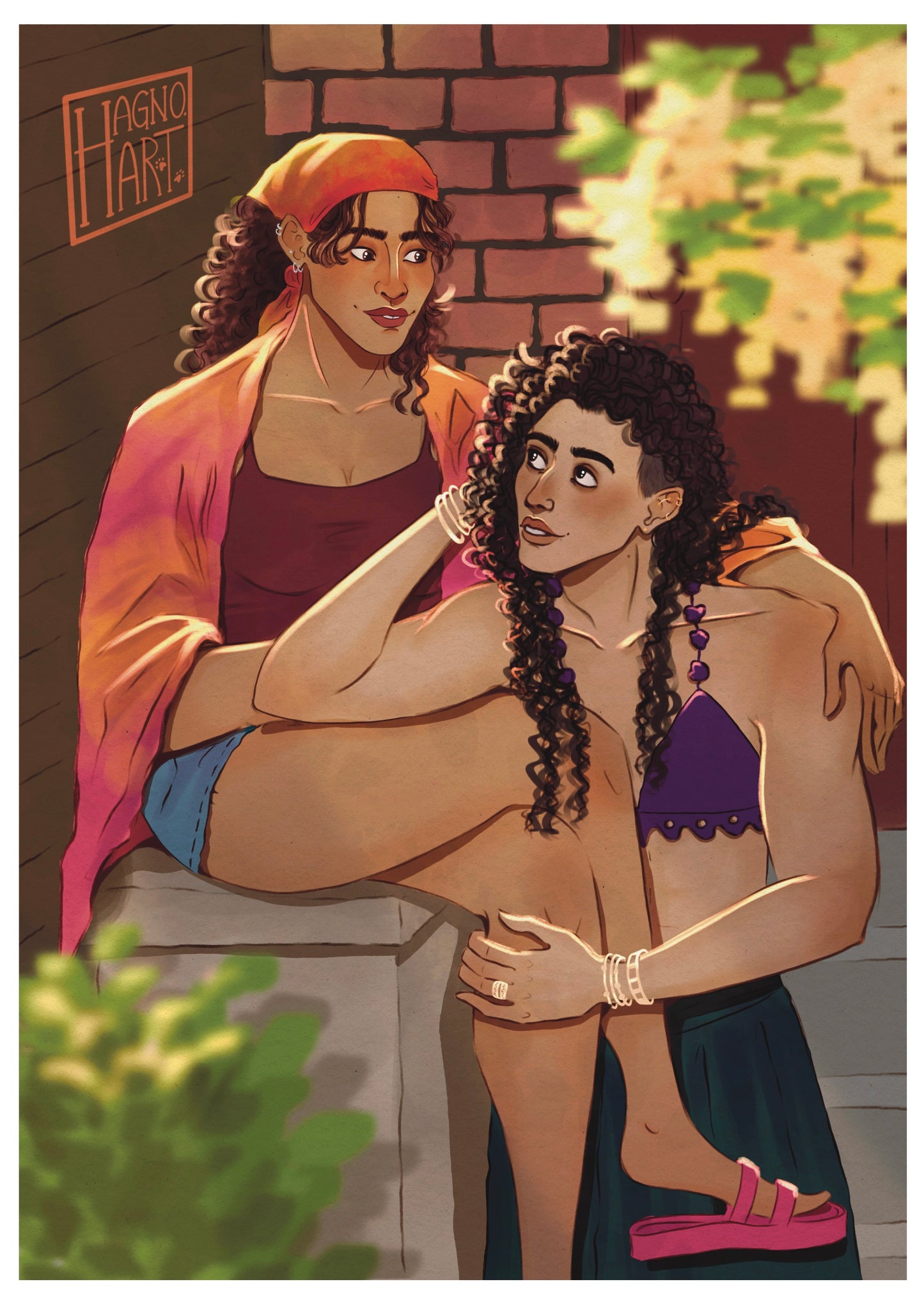 Print - Cat and Laila